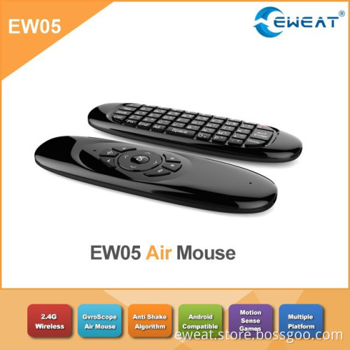 EWEAT 2.4GHz Mini Gryo Fly Air Mouse with QWERTY Keyboard for Set Top Box